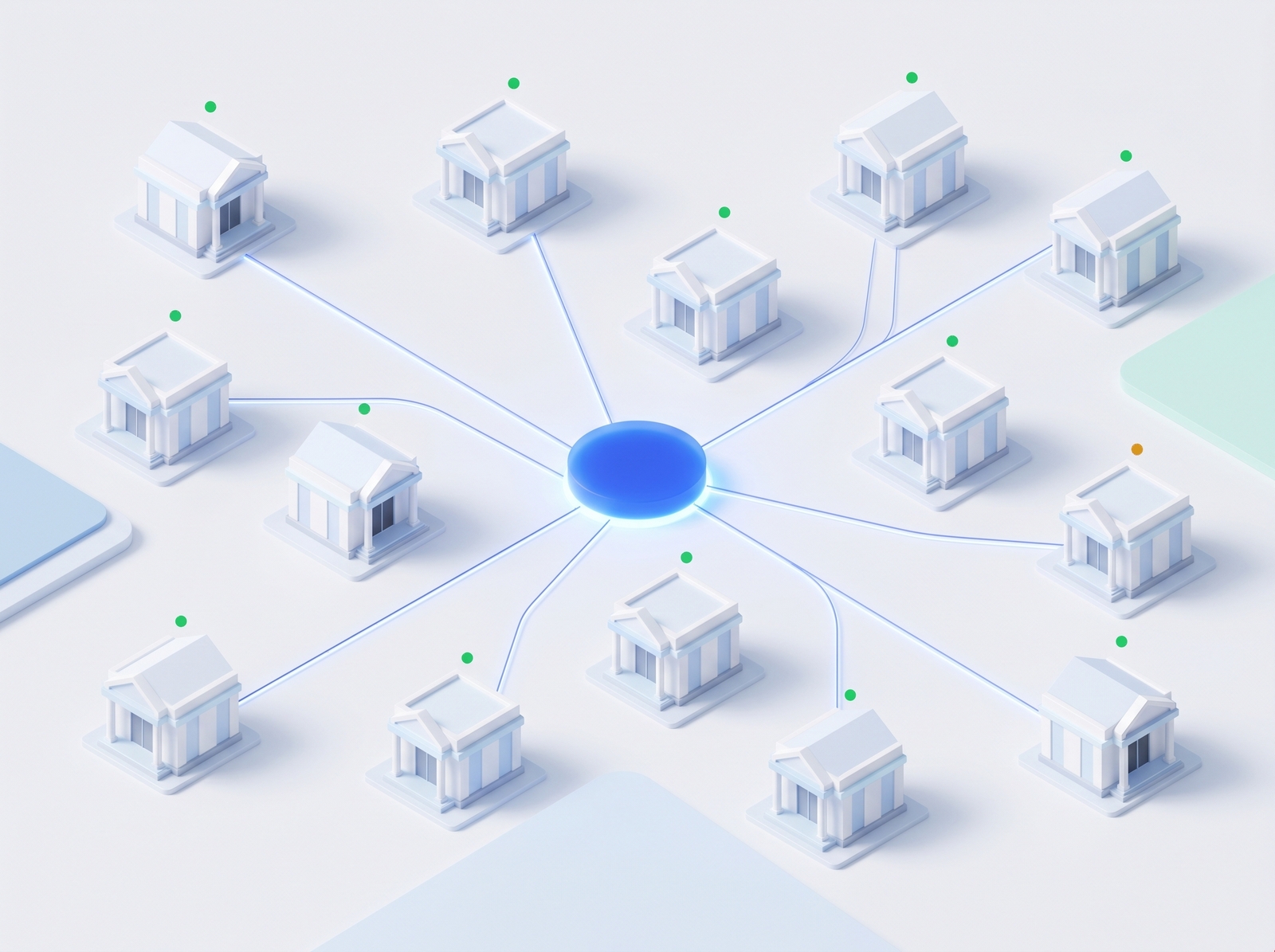 Сеть отделений банка под одним контуром управления KNX